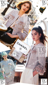 CHANEL 13C Rose Garden Lesage Multicolor Silk Tweed Jacket 38 46 シャネル ローズガーデン ルサージュ マルチカラー シルク ツイード ジャケット 即発