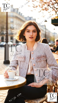 CHANEL 13C Rose Garden Lesage Multicolor Silk Tweed Jacket 38 46 シャネル ローズガーデン ルサージュ マルチカラー シルク ツイード ジャケット 即発