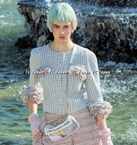 CHANEL 13C Rose Garden Lesage Multicolor Silk Tweed Jacket 46 シャネル ローズガーデン ルサージュ マルチカラー シルク ツイード ジャケット 即発 - TC JAPAN