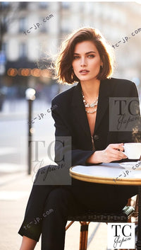 CHANEL 12C Black CC Buttons Stretch Jacket Cardigan 38 シャネル ブラック ココボタン ストレッチ ジャケット カーディガン 即発 - TC JAPAN