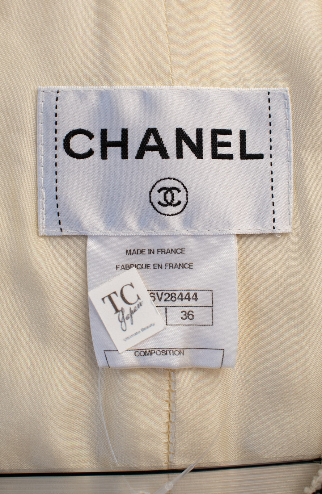 CHANEL 11PF Creme Ivory Gold Gripoix Buttons Wool Jacket Cameron Diaz 34 36 シャネル クリーム アイボリー ゴールド グリポア宝石ボタン ウール ジャケット キャメロン ディアス 即発 - TC JAPAN