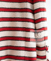 CHANEL 08S White Red Silk Cotton Stripe Border Jacket 50 シャネル ホワイト レッド シルク コットン ストライプ ボーダー ジャケット 即発