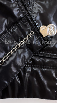 CHANEL 12S Black Nylon Zipper Jacket 40 42 シャネル ブラック ナイロン ジッパー ジャケット 即発