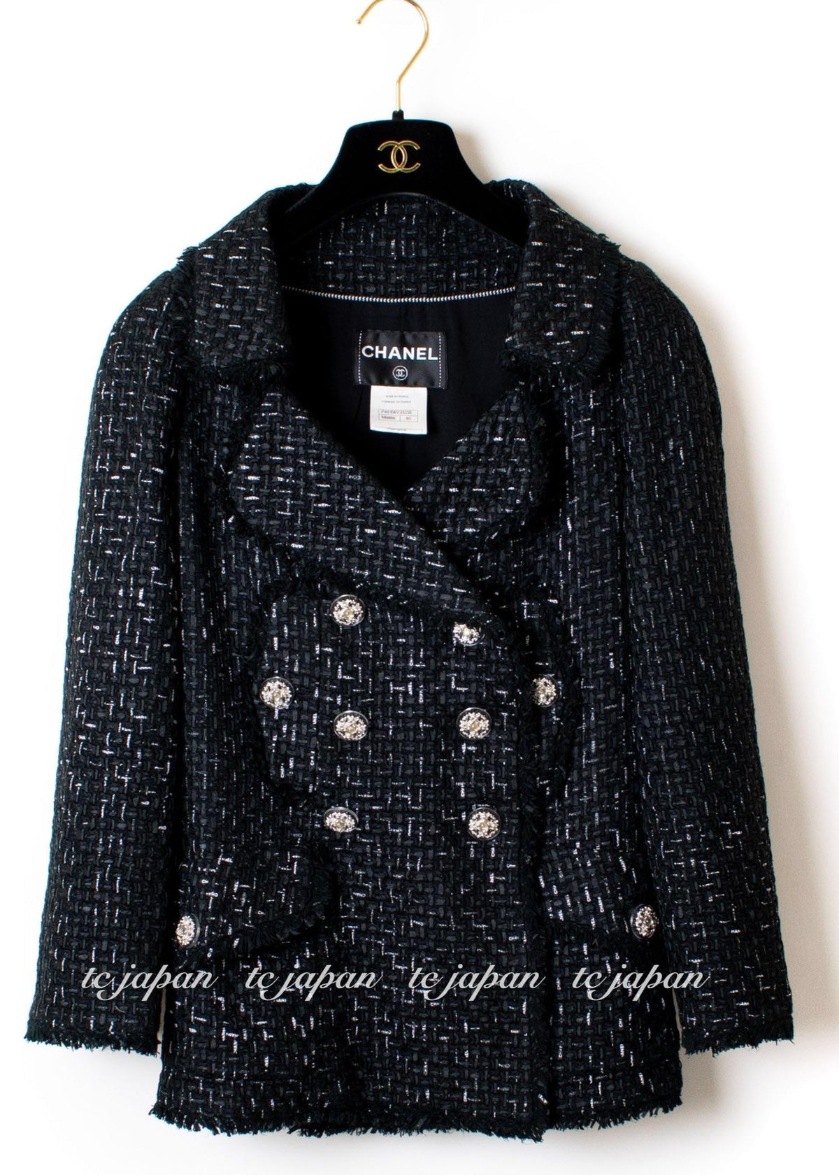 CHANEL 13C black tweed women's jacket 1