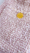 CHANEL 99S Rose Pink White Cotton Wool Tweed Jacket 38 シャネル ローズ ピンク ホワイト コットン ウール ツイード ジャケット 即発