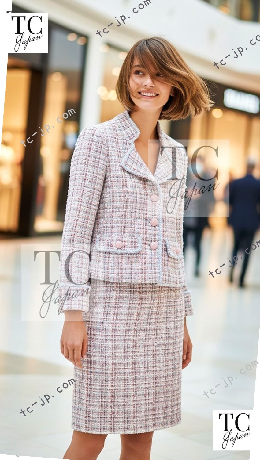 CHANEL 13C Rose Garden Lesage Pink Jacket Skirt Suit 34 36 38 シャネル ローズガーデン ルサージュ ピンク ジャケット スカート スーツ 即発 - TC JAPAN