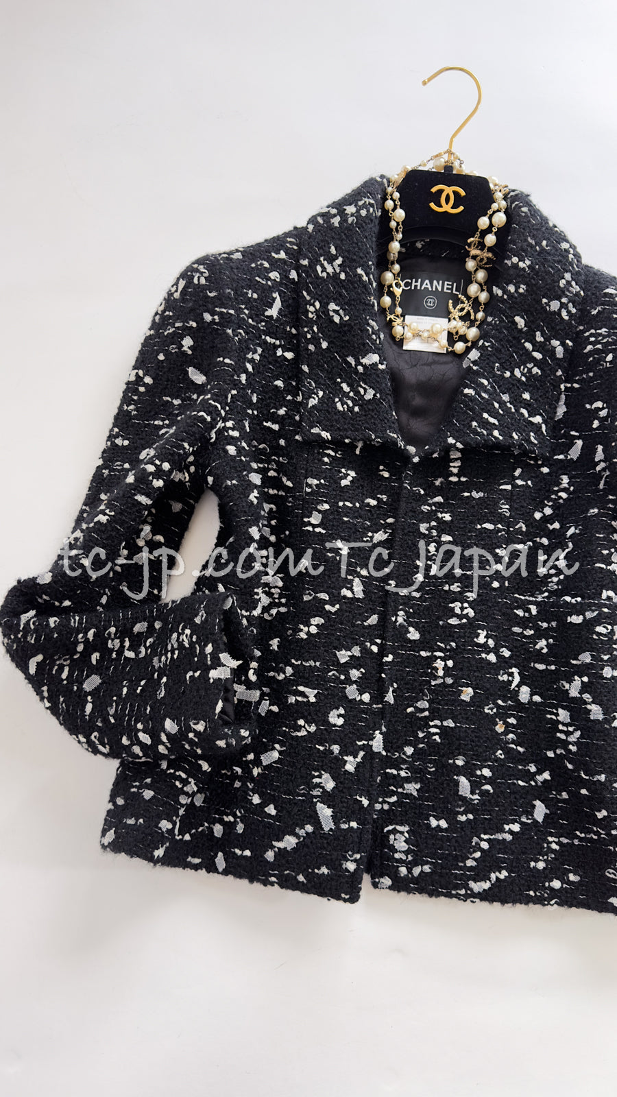 シャネル　ジャケット CHANEL シャネル ジャケット ココマーク ブラック ウール