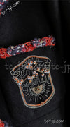 CHANEL 12PF Paris Bombay Black Wool Cashmere Blazer Jacket 34シャネル ブラック エンブレム ウール カシミヤ ブレザー ジャケット 即発