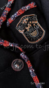 CHANEL 12PF Paris Bombay Black Wool Cashmere Blazer Jacket 34シャネル ブラック エンブレム ウール カシミヤ ブレザー ジャケット 即発