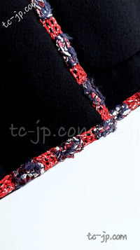 CHANEL 12PF Paris Bombay Black Wool Cashmere Blazer Jacket 34シャネル ブラック エンブレム ウール カシミヤ ブレザー ジャケット 即発