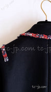 CHANEL 12PF Paris Bombay Black Wool Cashmere Blazer Jacket 34シャネル ブラック エンブレム ウール カシミヤ ブレザー ジャケット 即発