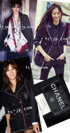 CHANEL 12PF Paris Bombay Black Wool Cashmere Blazer Jacket 34シャネル ブラック エンブレム ウール カシミヤ ブレザー ジャケット 即発
