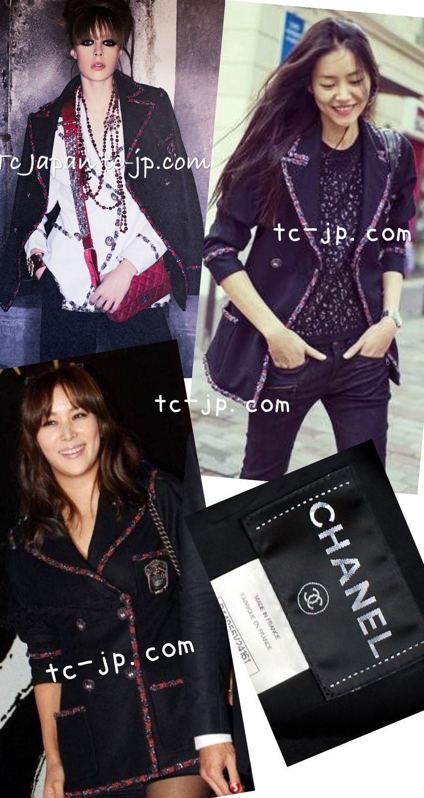CHANEL 12PF Paris Bombay Black Wool Cashmere Blazer Jacket 34シャネル ブラック エンブレム ウール カシミヤ ブレザー ジャケット 即発