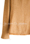 CHANEL 13C Gold Metallic Fringe Double Jacket 34 シャネル ゴールド メタリック ダブル ジャケット 即発