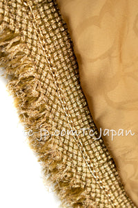 CHANEL 13C Gold Metallic Fringe Double Jacket 34 シャネル ゴールド メタリック ダブル ジャケット 即発