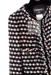 CHANEL 06A Black Metallic Multicolor Tweed Jacket 36 シャネル ブラック メタリック ツイード ジャケット スカート スーツ 即発