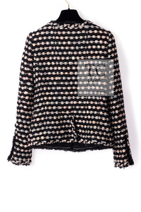 CHANEL 06A Black Metallic Multicolor Tweed Jacket 36 シャネル ブラック メタリック ツイード ジャケット スカート スーツ 即発