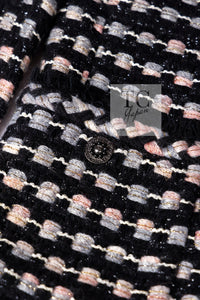 CHANEL 06A Black Metallic Multicolor Tweed Jacket 36 シャネル ブラック メタリック ツイード ジャケット スカート スーツ 即発