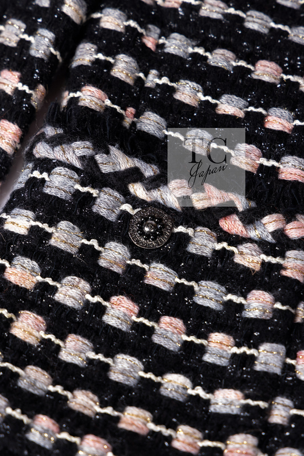 CHANEL 06A Black Metallic Multicolor Tweed Jacket 36 シャネル ブラック メタリック ツイード ジャケット スカート スーツ 即発