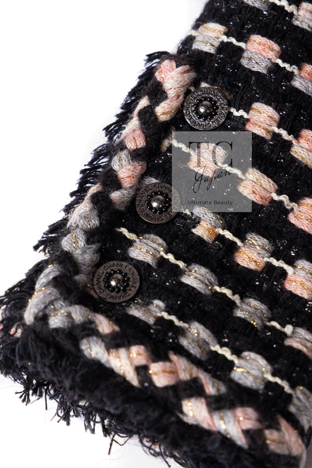 CHANEL 06A Black Metallic Multicolor Tweed Jacket 36 シャネル ブラック メタリック ツイード ジャケット スカート スーツ 即発