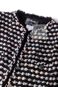 CHANEL 06A Black Metallic Multicolor Tweed Jacket 36 シャネル ブラック メタリック ツイード ジャケット スカート スーツ 即発