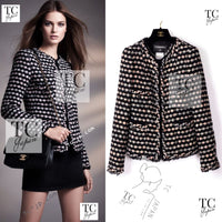 CHANEL 06A Black Metallic Multicolor Tweed Jacket 36 シャネル ブラック メタリック ツイード ジャケット スカート スーツ 即発