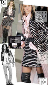 CHANEL 06A Black Metallic Multicolor Tweed Jacket 36 シャネル ブラック メタリック ツイード ジャケット スカート スーツ 即発