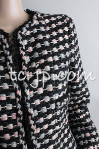 CHANEL 06A Black Metallic Multicolor Tweed Jacket 36 シャネル ブラック メタリック ツイード ジャケット スカート スーツ 即発
