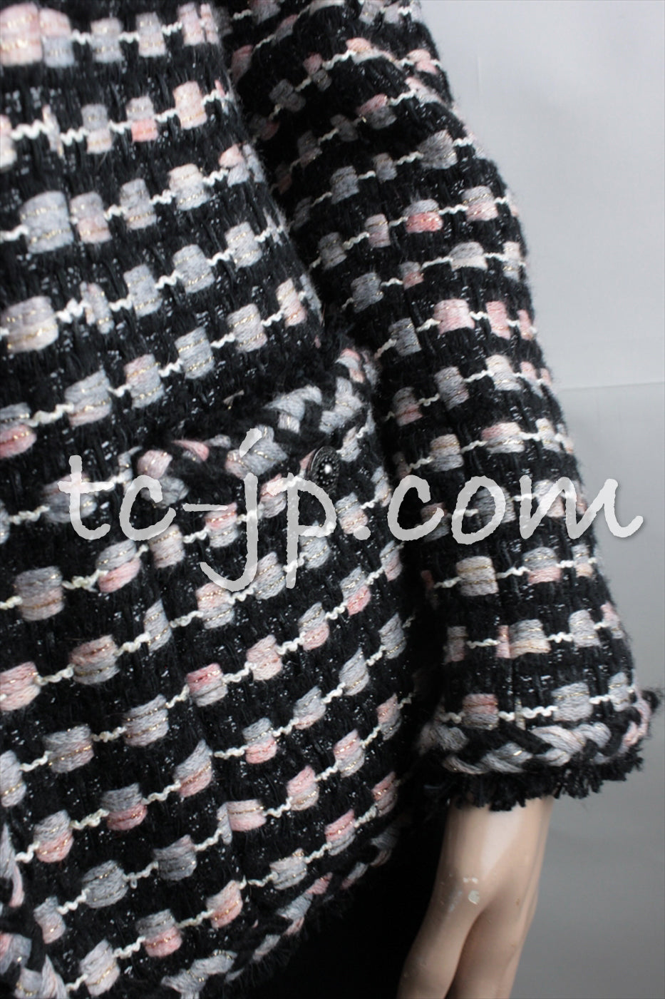 CHANEL 06A Black Metallic Multicolor Tweed Jacket 36 シャネル ブラック メタリック ツイード ジャケット スカート スーツ 即発