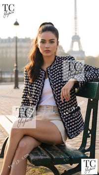 CHANEL 06A Black Metallic Multicolor Tweed Jacket 36 シャネル ブラック メタリック ツイード ジャケット スカート スーツ 即発