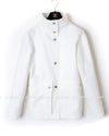 CHANEL 13S White Cotton Jacket Coat 38 40 42 シャネル ホワイト コットン ジャケット コート 即発