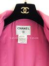 CHANEL 01C Pink Mohair Silk Cardigan Jacket 34 シャネル ピンク モヘア シルク カーディガン ジャケット 即発