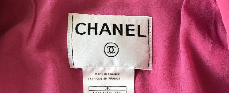 CHANEL 01C Pink Mohair Silk Cardigan Jacket 34 シャネル ピンク モヘア シルク カーディガン ジャケット 即発