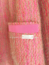 CHANEL 01C Pink Mohair Silk Cardigan Jacket 34 シャネル ピンク モヘア シルク カーディガン ジャケット 即発