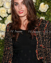 CHANEL 11C Black Brown Gold Lesage Cropped Jacket 36 シャネル ブラック ブラウン ゴールド ルサージュ クロップド ジャケット 即発 - TC JAPAN