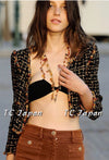 CHANEL 11C Black Brown Gold Lesage Cropped Jacket 36 シャネル ブラック ブラウン ゴールド ルサージュ クロップド ジャケット 即発 - TC JAPAN