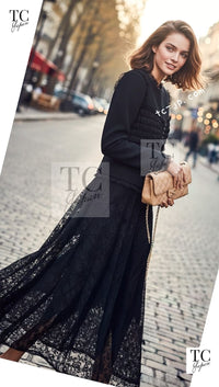 CHANEL 04S Black CC Logo Buttons Wool Jacket Naomi Watts 36 38 シャネル 定番 ブラック ココボタン ウール ジャケット 冠婚葬祭 即発 - TC JAPAN