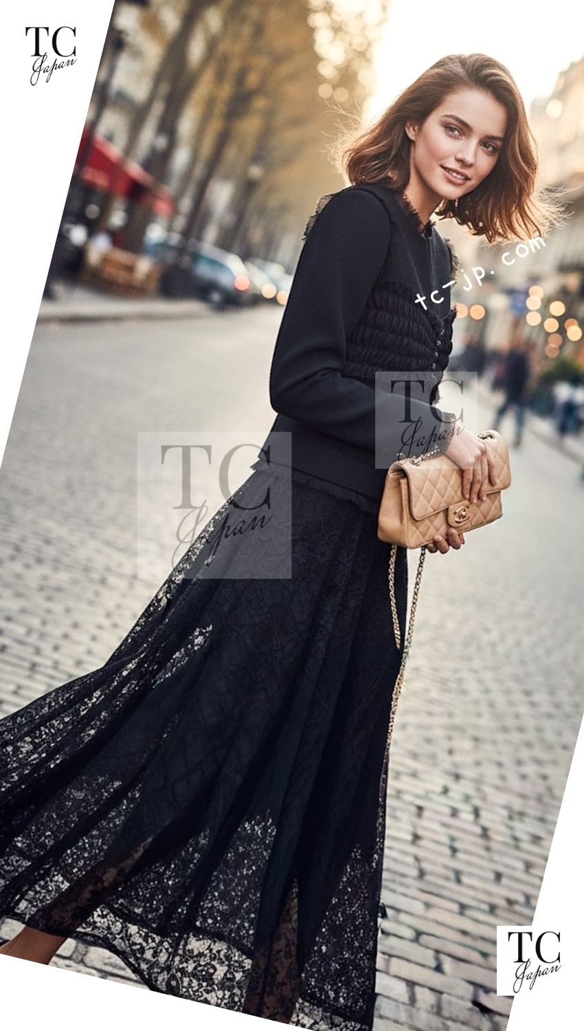 CHANEL 04S Black CC Logo Buttons Wool Jacket Naomi Watts 36 38 シャネル 定番 ブラック ココボタン ウール ジャケット 冠婚葬祭 即発 - TC JAPAN