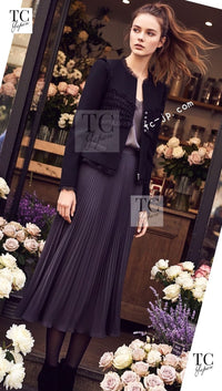 CHANEL 04S Black CC Logo Buttons Wool Jacket Naomi Watts 36 38 シャネル 定番 ブラック ココボタン ウール ジャケット 冠婚葬祭 即発 - TC JAPAN