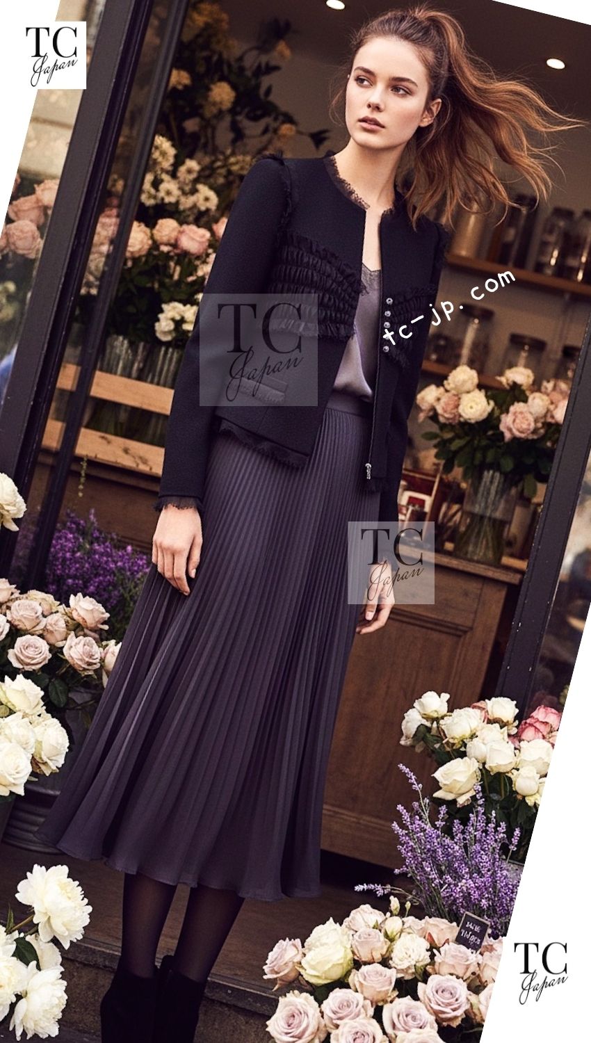 CHANEL 04S Black CC Logo Buttons Wool Jacket Naomi Watts 36 38 シャネル 定番 ブラック ココボタン ウール ジャケット 冠婚葬祭 即発 - TC JAPAN