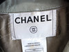 CHANEL 03C Gray Moss Calfskin Leather Camellia Jacket 38 シャネル モス グレー カメリア カーフスキン レザー ジャケット 即発