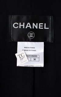 CHANEL 13C Black Sequins Cropped Party Zipper Jacket Keira Knightley 34 36 シャネル ブラック スパンコール クロップド丈 パーディー ジッパー ジャケット キーラ・ナイトレイ 着用 即発 - TC JAPAN