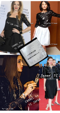 CHANEL 13C Black Sequins Cropped Party Zipper Jacket Keira Knightley 34 36 シャネル ブラック スパンコール クロップド丈 パーディー ジッパー ジャケット キーラ・ナイトレイ 着用 即発