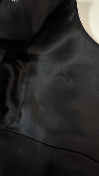 CHANEL 06A Black Wool Silk Ribbon Collarless Jacket Audrey Hepburn 38 8