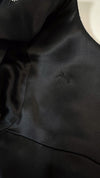 CHANEL 06A Black Wool Silk Ribbon Collarless Jacket Audrey Hepburn 38 シャネル ブラック ウール シルク リボン ノーカラー ジャケット オードリー ヘップバーン 即発