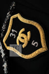 CHANEL 05C Black CC Logo Emblem Blazer Jacket 38 シャネル ブラック CC ロゴ エンブレム ブレザー ジャケット 即発 - TC JAPAN
