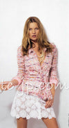 CHANEL 04S Pink Multicolor CC Gold Lesage Tweed Skirt 36 シャネル ピンク ミックス CC ゴールド ルサージュ ツイード スカート 即発