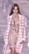 CHANEL 04S Pink Multicolor CC Gold Lesage Tweed Skirt 36 シャネル ピンク ミックス CC ゴールド ルサージュ ツイード スカート 即発