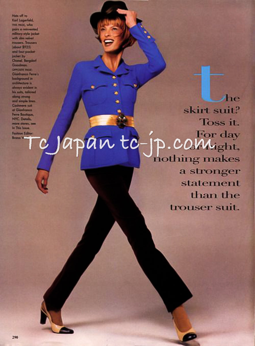 CHANEL 96A Vintage Black Wool 100 Gold CC Logo Buttons Jacket 38 シャネル ヴィンテージ ブラック ウール100% ゴールド CCボタン ジャケット 即発