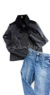 CHANEL 12A Black Motorcycle Lambskin Leather Jacket 38 40 シャネル ブラック モーターサイクル ラムスキン レザー ジャケット 即発